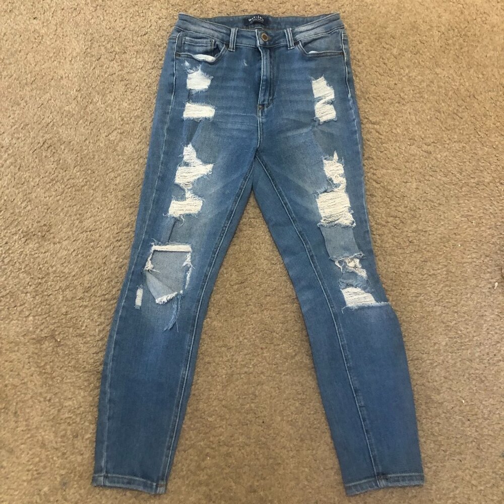 Max Jeans Blue Denim Classic Boyfriend Fit Size 9 - Picture 2 of 6